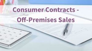 cnsumer contracts off premises sales