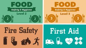 food level 2 3 fire safety first aid
